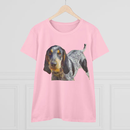 Bluetick Coonhound Women's Midweight Cotton Tee