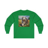 Bearded Collie  Cotton Long Sleeve Tee