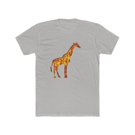 Giraffe 'Camile' --  Men's Fitted Cotton Crew Tee