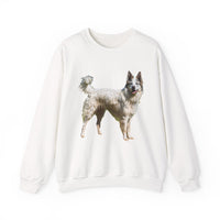 Chilly Day Charm: Pyrenean Shepherd Unisex 50/50 Crewneck Sweatshirt