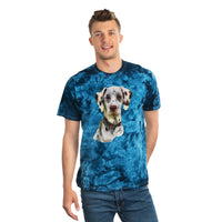 Dalmatian Unisex Cotton Tie-Dye Tee, Crystal