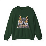 Great Horned Owl 'Hooty' Unisex 50/50 Crewneck Sweatshirt