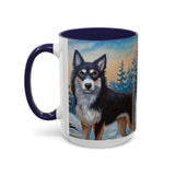 Lapponian Herder Ceramic Accent Coffee Mug - 2 SIzes