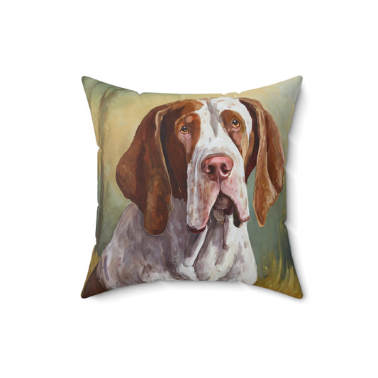 Bracco Italiano 'Italian Pointer' Spun Polyester Square Pillow