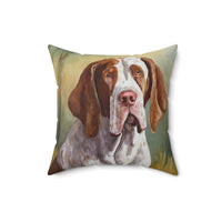 Bracco Italiano 'Italian Pointer' Spun Polyester Square Pillow