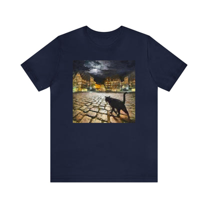 Night Cat Prowling - -  Classic Jersey Short Sleeve Tee