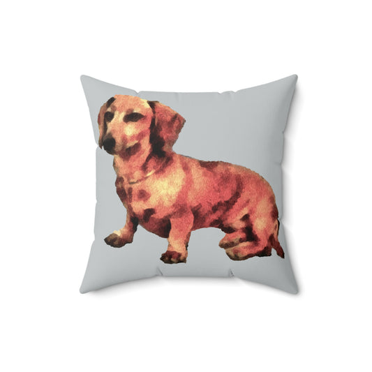 Dachshund 'Simone' - Adorable Spun Polyester Throw Pillow