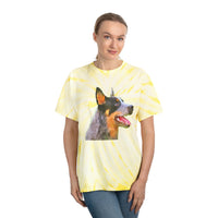 Blue Heeler - 'Percy' Unisex Cotton Tie-Dye Tee, Cyclone