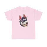 Siberian Husky 'Iditarod' Unisex Heavy Cotton Tee