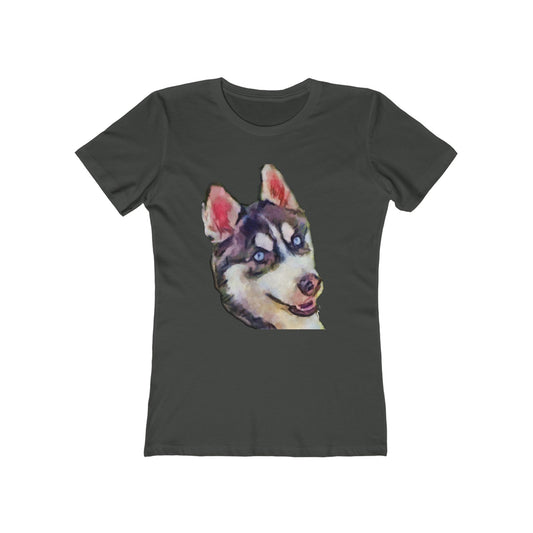 Siberian Husky 'Iditarod' Women's Slim Fit T-Shirt