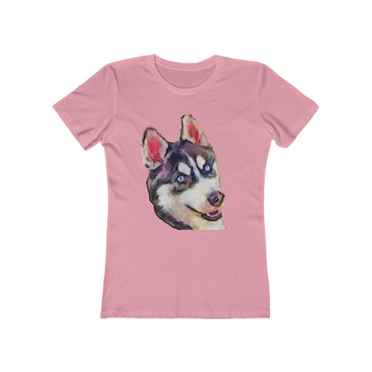 Siberian Husky 'Iditarod' Women's Slim Fit T-Shirt