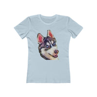 Siberian Husky 'Iditarod' Women's Slim Fit T-Shirt