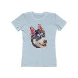 Siberian Husky 'Iditarod' Women's Slim Fit T-Shirt