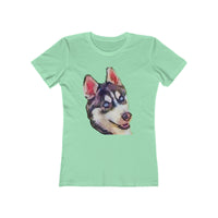 Siberian Husky 'Iditarod' Women's Slim Fit T-Shirt