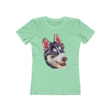 Siberian Husky 'Iditarod' Women's Slim Fit T-Shirt