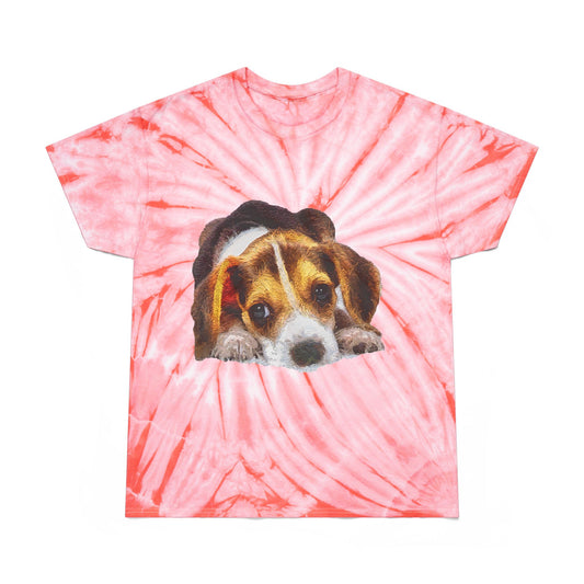 Beagle 'Daisy Mae' Unisex Cotton Tie-Dye Tee, Cyclone