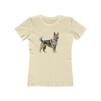 Swedish Vallhund  -  Women's Slim Fit Ringspun Cotton Tee