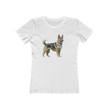 Swedish Vallhund  -  Women's Slim Fit Ringspun Cotton Tee