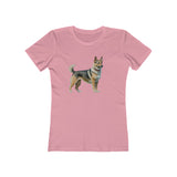 Swedish Vallhund  -  Women's Slim Fit Ringspun Cotton Tee