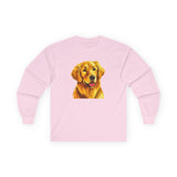 Golden Retriever 'Beau' Unisex Cotton Long Sleeve Tee