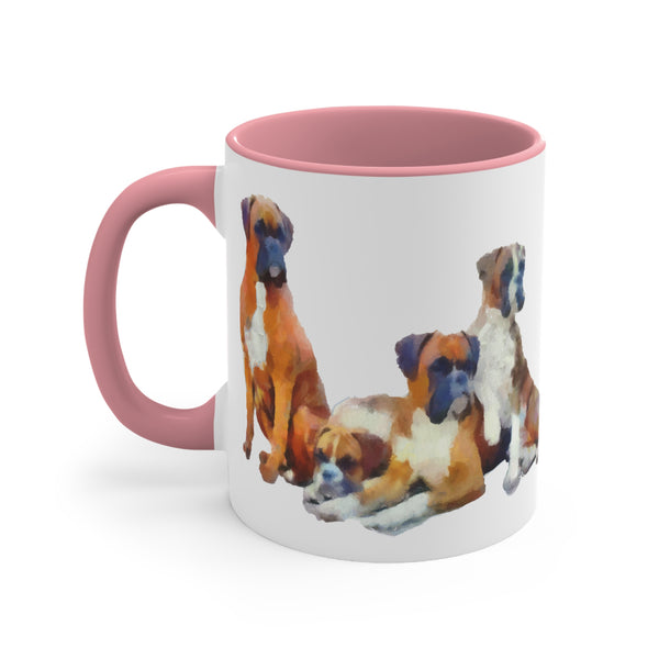 Boxer Quartet Ceramic Accent Coffee Mug, 11oz