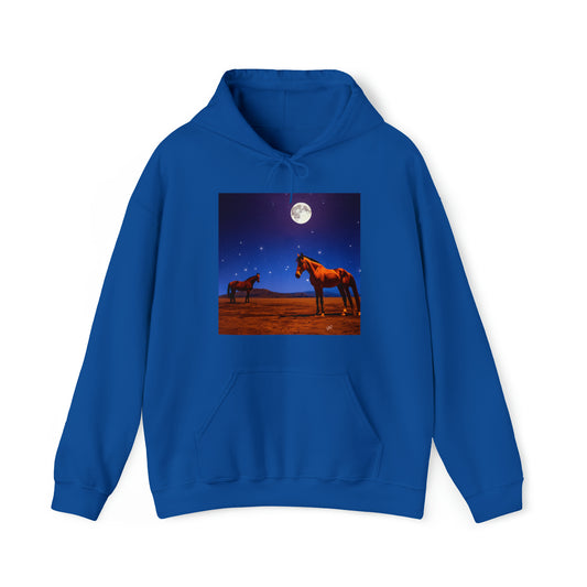Moonlight Horses Unisex 50/50 Hooded Sweatshirt