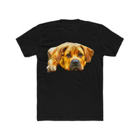 Boerboel Men's Fitted Cotton Crew Tee: Embrace Comfort and Style