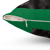 Labrador Retriever 'Rizzo'  -  Spun Polyester Throw Pillow