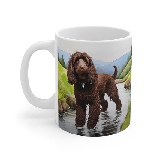 Irish Water Spaniel Ceramic Mug 11oz