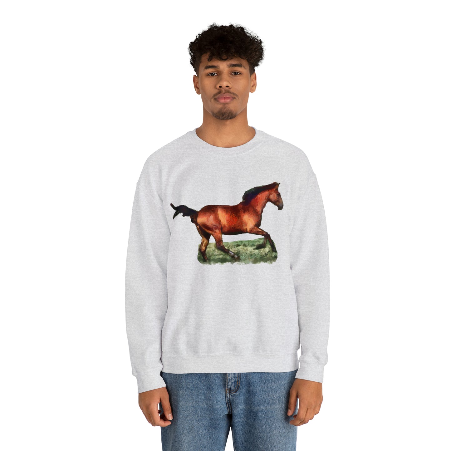 Horse 'Sam' Unisex 50/50 Crewneck Sweatshirt