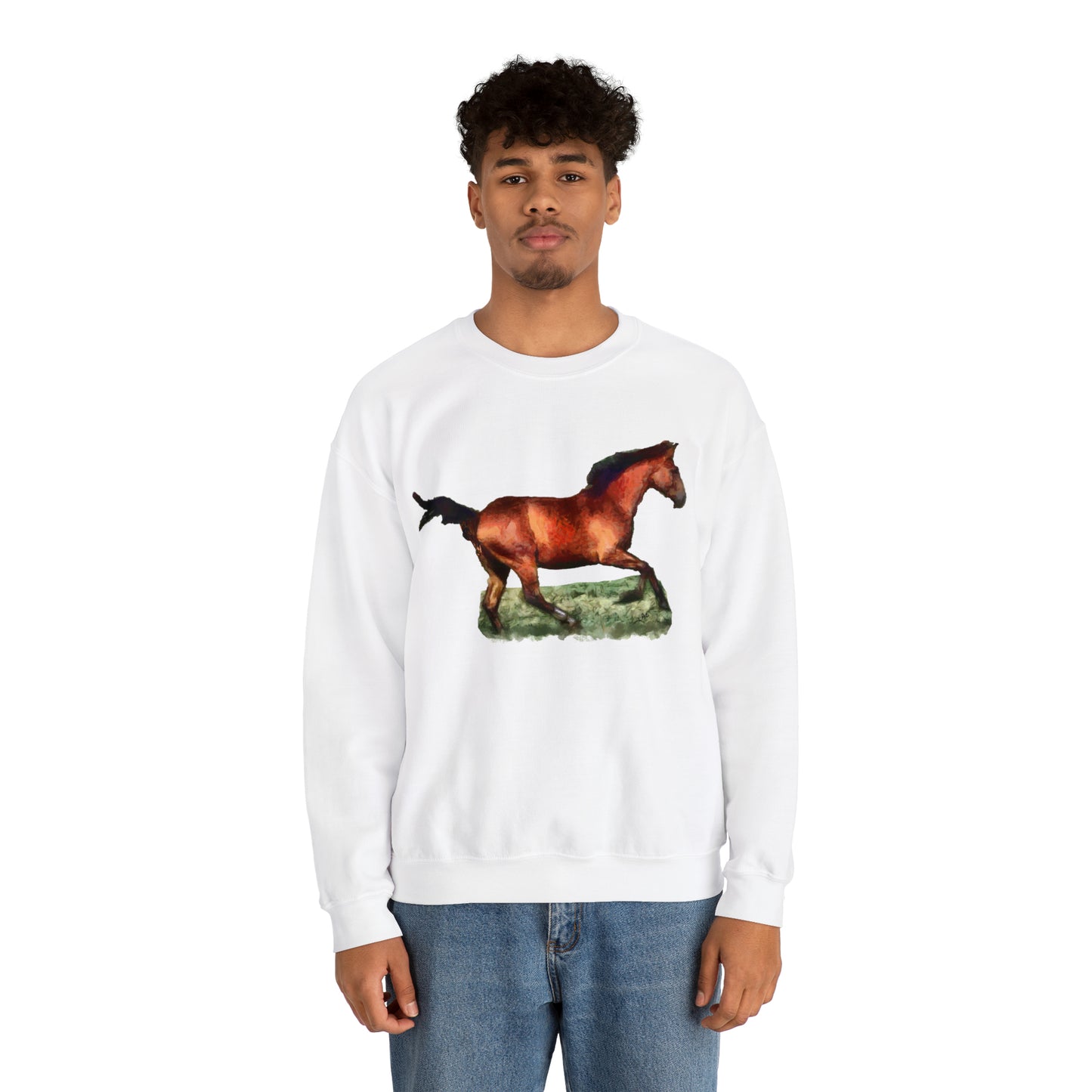 Horse 'Sam' Unisex 50/50 Crewneck Sweatshirt