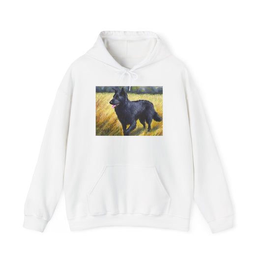 Mudi Unisex 50/50 Hooded Sweatshirt