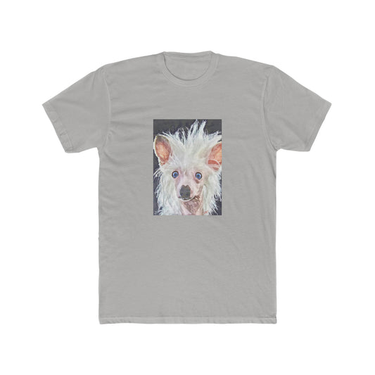 Chinese Crested Men's Fitted Cotton Crew Tee