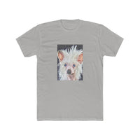 Chinese Crested Men's Fitted Cotton Crew Tee  -