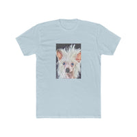 Chinese Crested Men's Fitted Cotton Crew Tee  -
