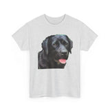 Black Labrador Retriever 'Rizzo' Unisex Heavy Cotton Tee