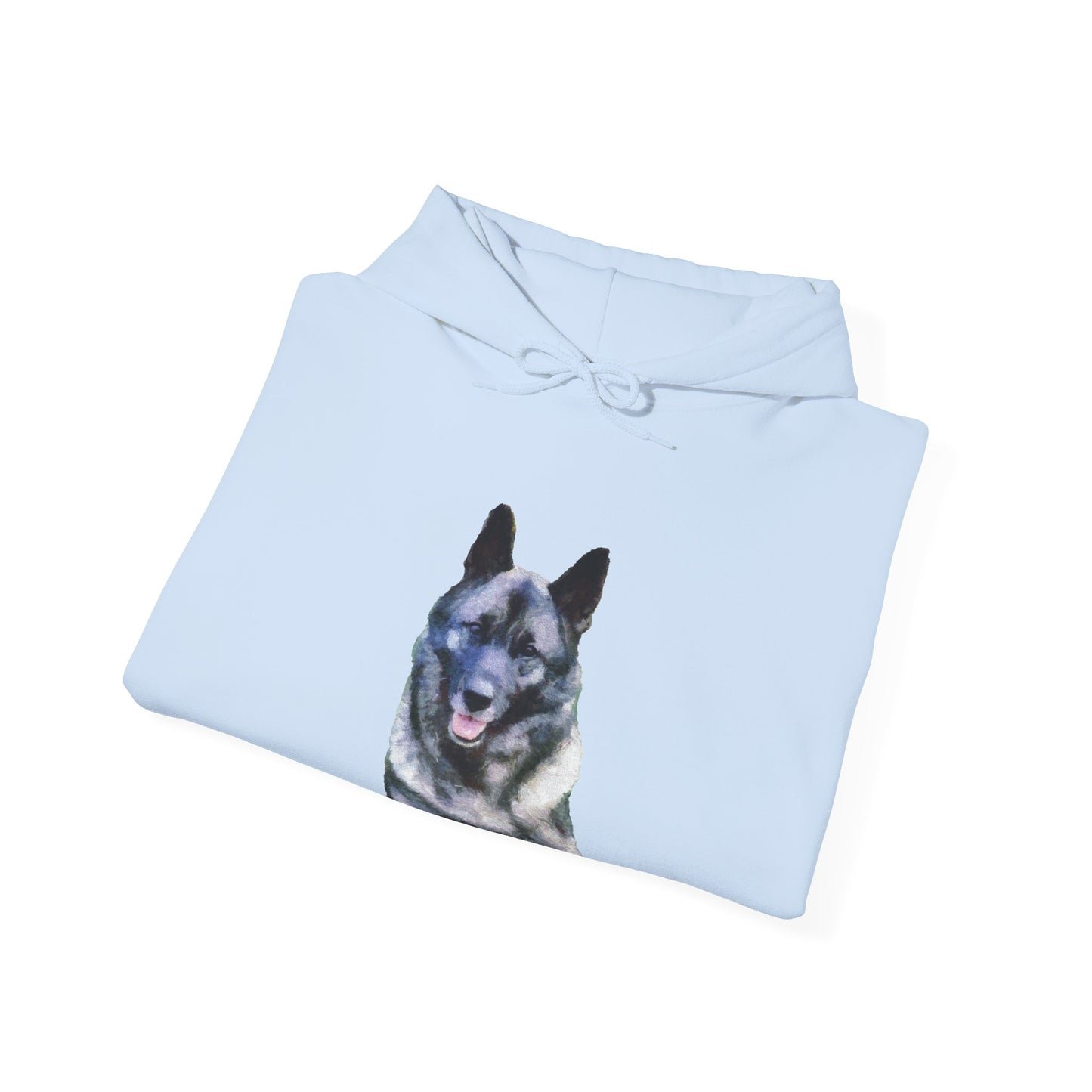 Norwegian Elkhound Unisex 50/50 Hoodie: Cozy Companion