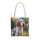 English Setter Polyester Tote Bag (AOP)