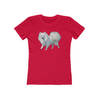Japanese Spitz - Women's Slim Fit Ringspun Cotton Tee