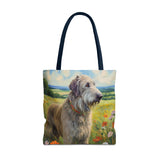 Irish Wolfhound Polyester Tote Bag (AOP)