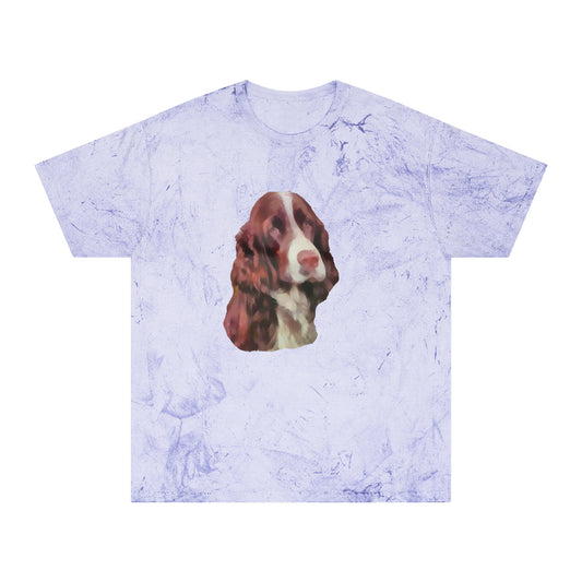English Springer Spaniel Unisex Cotton Color Blast T-Shirt