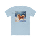 Finnish Spitz - Men's Fitted Cotton Crew Tee