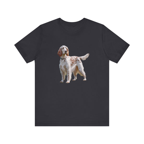 English Setter - #4 - Unisex Jersey Short Sleeve Tee