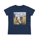 Cairn Terriers  -  Women's Midweight Cotton Tee