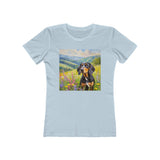 Black & Tan Coonhound Women's Slim Fitted Tee