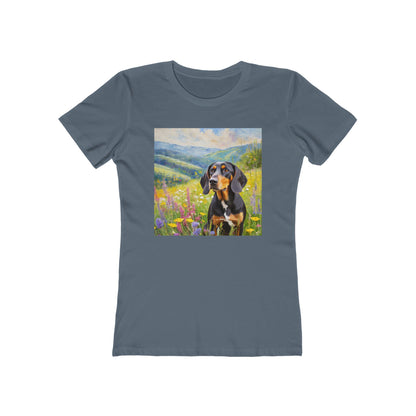 Black & Tan Coonhound Women's Slim Fitted Tee