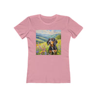 Black & Tan Coonhound Women's Slim Fitted Tee