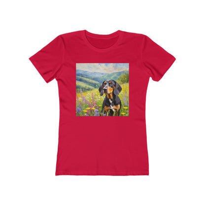 Black & Tan Coonhound Women's Slim Fitted Tee