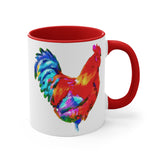 Rooster 'Craw' Accent Coffee Mug, 11oz