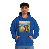 Black & Tan Coonhound Unisex 50/50 Hooded Sweatshirt